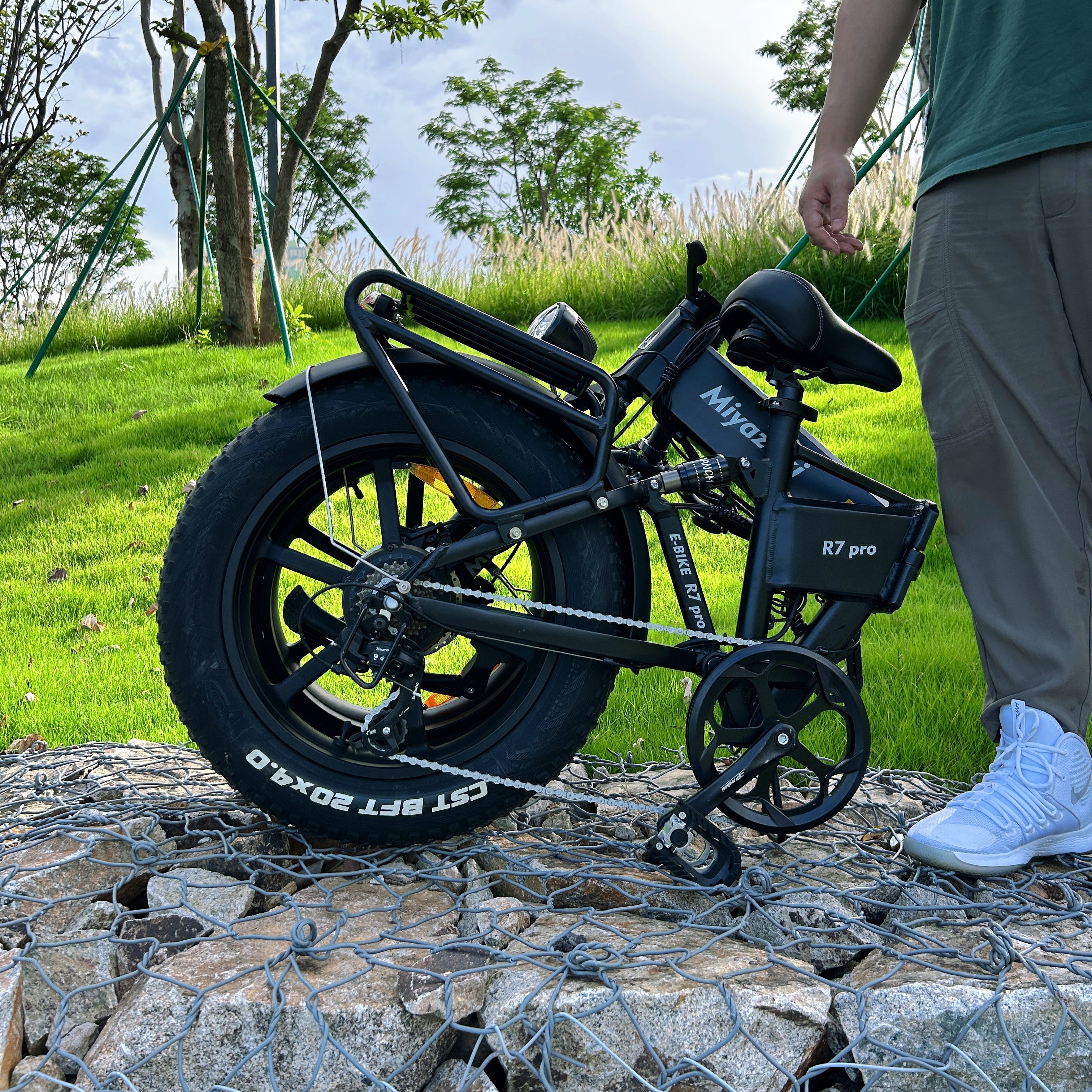 Miyazaki Opvouwbare Elektrische Fiets Urban Off-road Elektrische Fiets R7 Pro