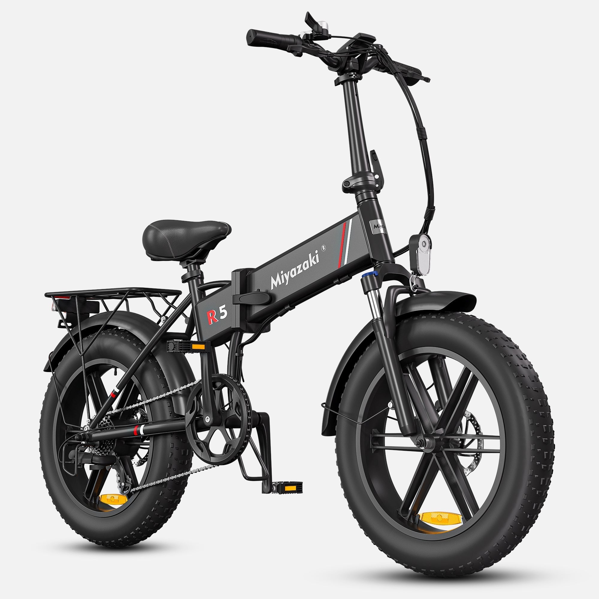 Miyazaki opvouwbare elektrische fiets Fat tire sneeuw elektrische fiets R5