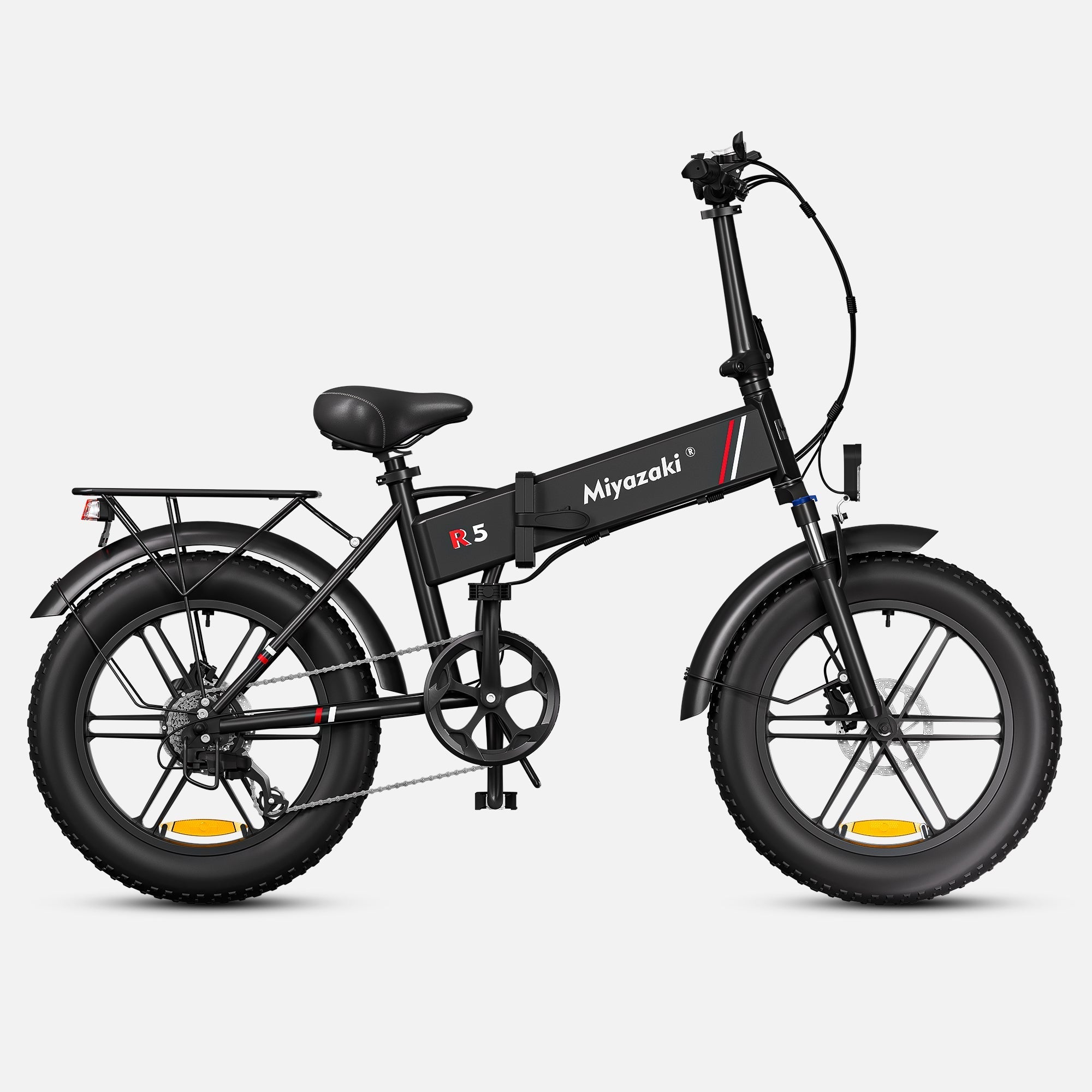 Miyazaki opvouwbare elektrische fiets Fat tire sneeuw elektrische fiets R5