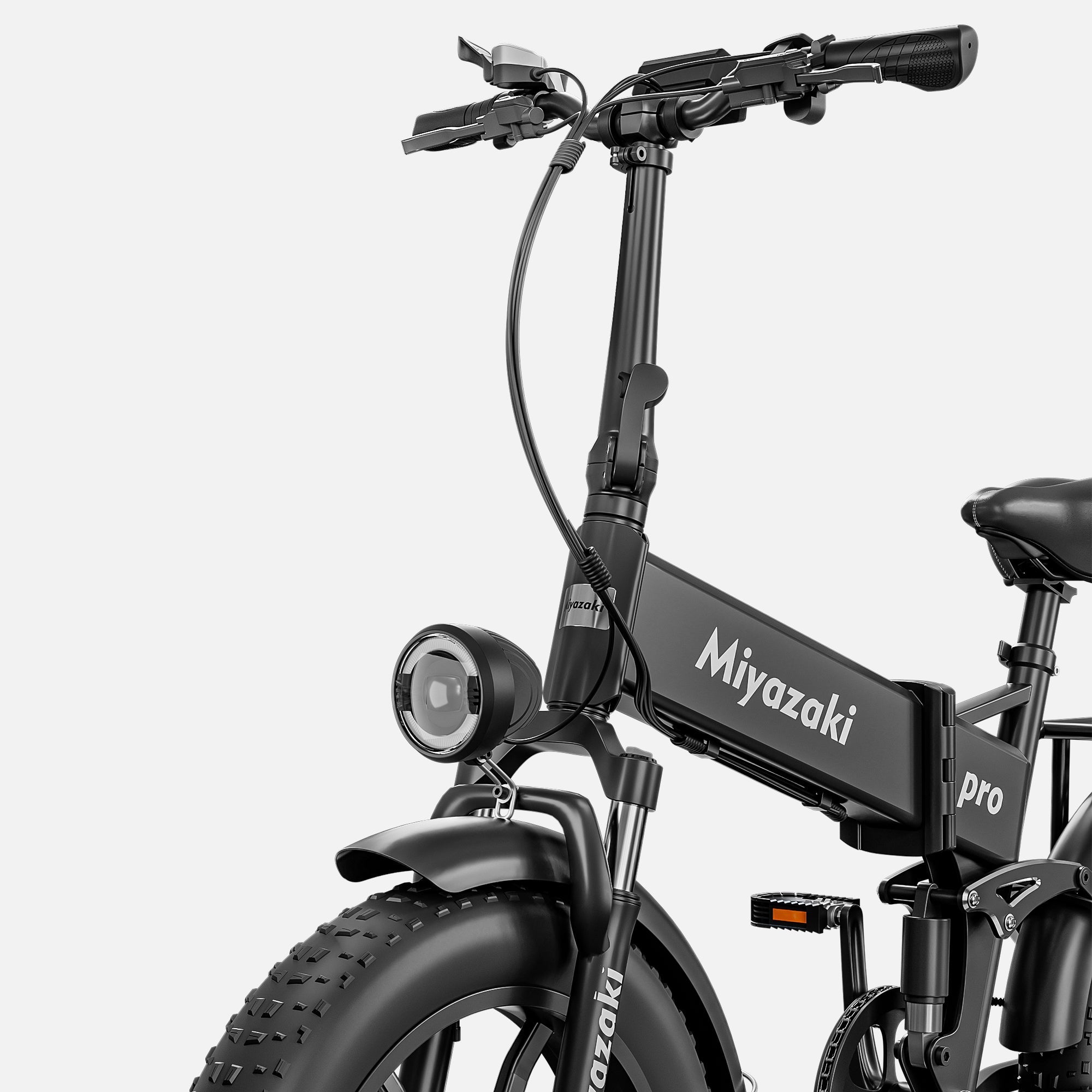 Miyazaki Opvouwbare Elektrische Fiets Fat Tire All Terrain Elektrische Fiets X7 Pro