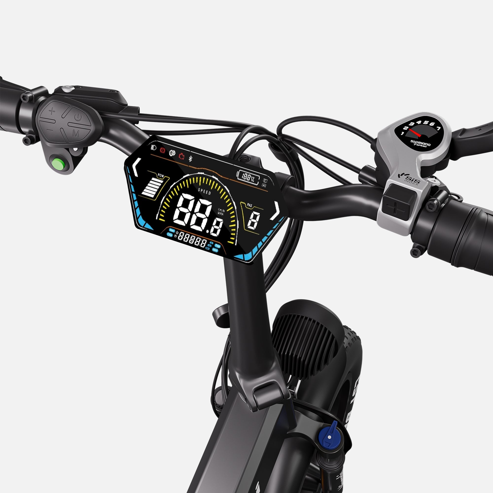 Miyazaki Opvouwbare Elektrische Fiets Fat Tire All Terrain Elektrische Fiets X7 Pro