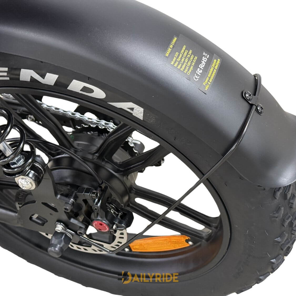 QMWheel S20 Pro Fatbike – Hydraulische remmen - Nieuwste V20!