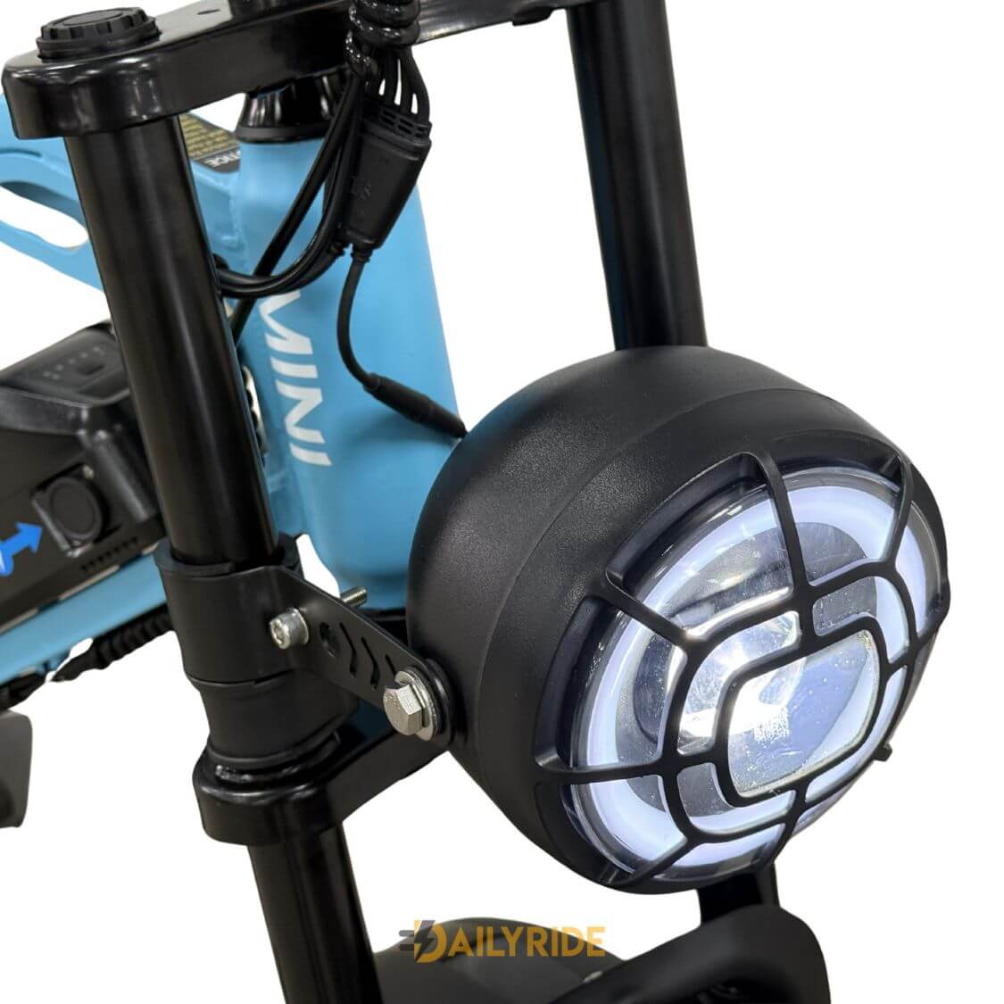 V20 Mini Fatbike – Kinderfatbike met Hydraulische Remmen & Gashendel - Blauw - Stoer, Veilig en Straatlegaal!