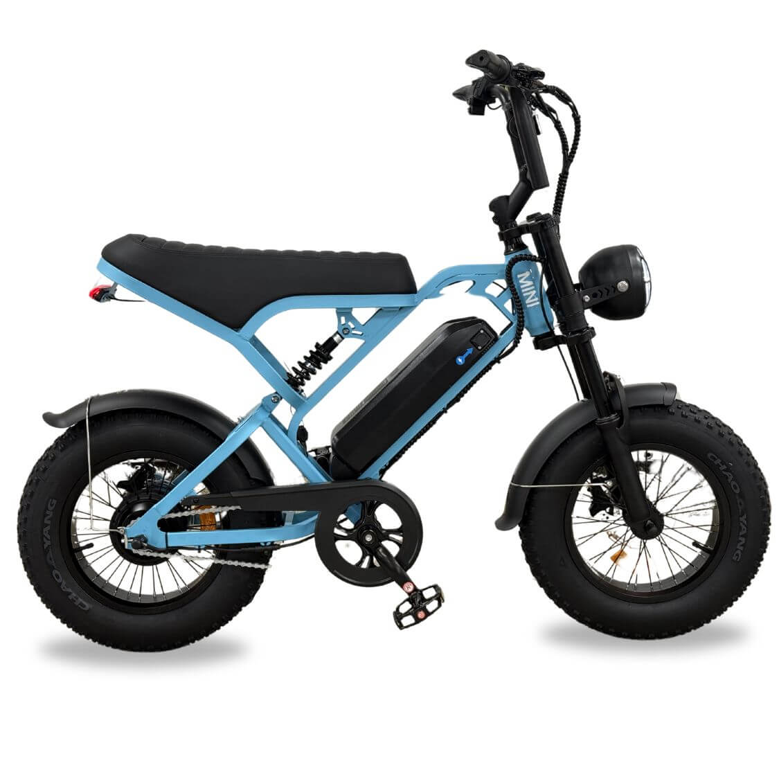 V20 Mini Fatbike – Kinderfatbike met Hydraulische Remmen & Gashendel - Roze - Stoer, Veilig en Straatlegaal!