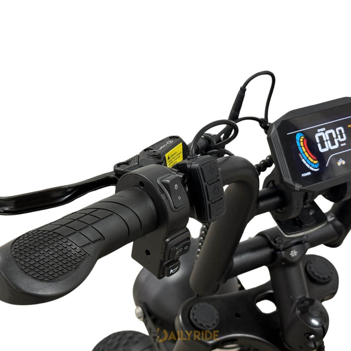 V20 Mini Fatbike – Kinderfatbike met Hydraulische Remmen & Gashendel - Zwart - Stoer, Veilig en Straatlegaal!