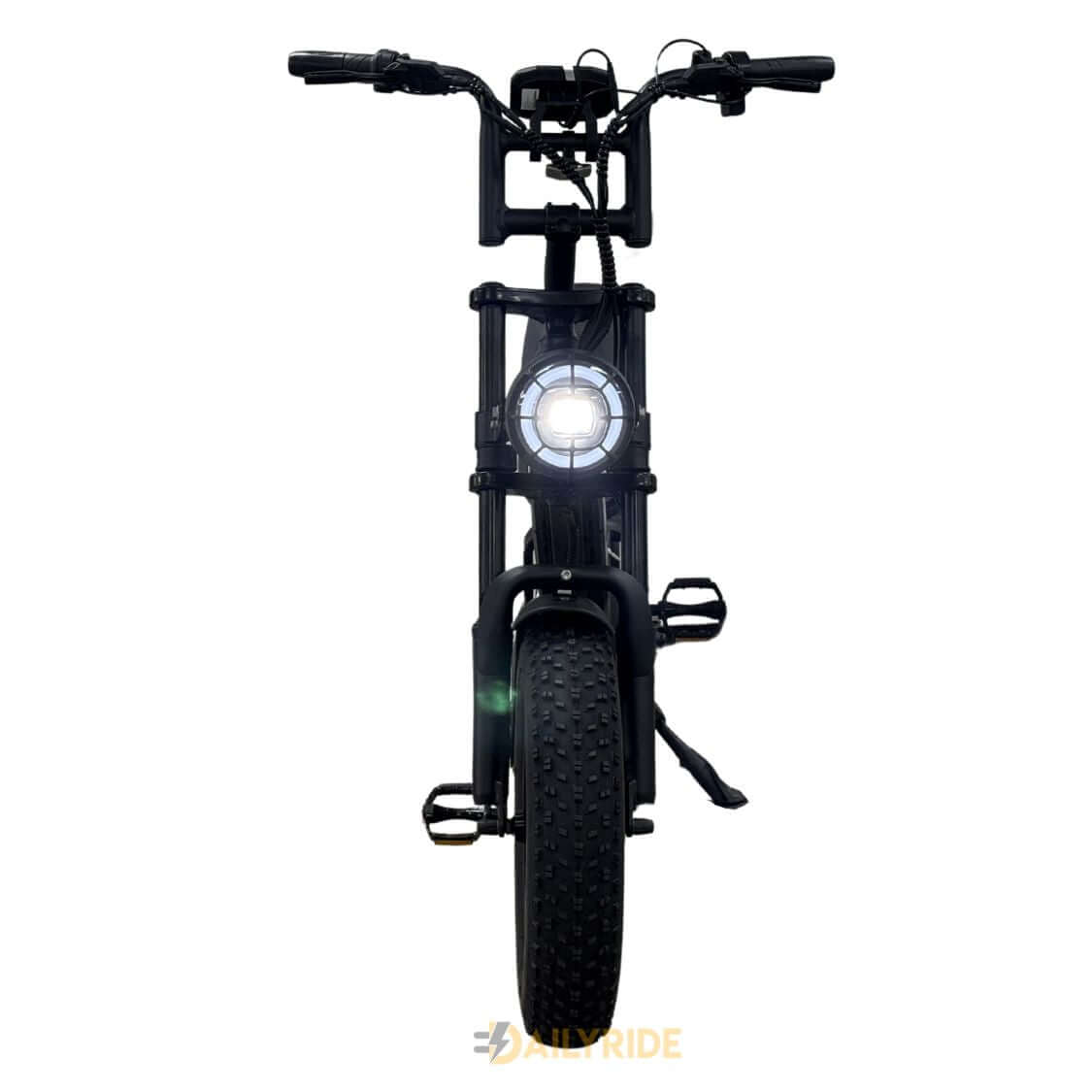 V20 Mini Fatbike – Kinderfatbike met Hydraulische Remmen & Gashendel - Zwart - Stoer, Veilig en Straatlegaal!